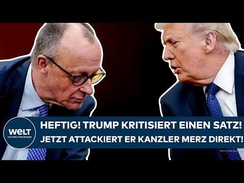 IRAN-KRIEG: Heftig! Donald Trump kritisiert einen Satz! Jetzt attackiert er Kanzler Merz direkt!