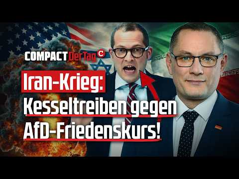 Iran-Krieg: Kesseltreiben gegen AfD-Friedenskurs!💥