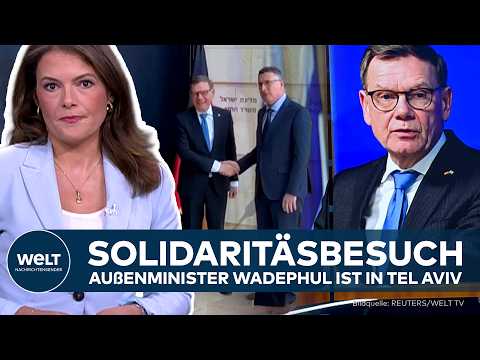 ISRAEL: Solidaritätsbesuch von Außenminister Wadephul – Er erlebt in Tel Aviv Kriegsalltag hautnah