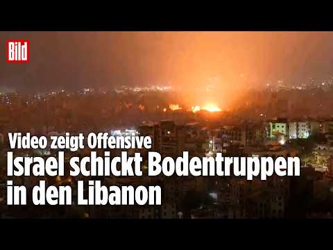 Israels Angriffe gegen den Libanon: Video soll Bodenoffensive im Libanon zeigen Israels Angriffe gegen den Libanon: Video soll Bodenoffensive im Libanon zeigen