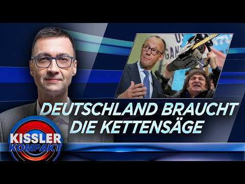 Kettensäge für Deutschland? Der Staat ist das Problem | Kissler Kompakt 02.03. Kettensäge für Deutschland? Der Staat ist das Problem | Kissler Kompakt 02.03.