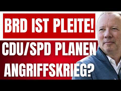 KRALL: SPD/CDU stellen auf KRIEGSWIRTSCHAFT um! – Sie PLANEN einen KRIEG – BRD ist PLEITE!