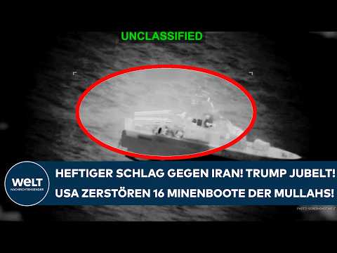 KRIEG IN NAHOST: Heftiger Schlag gegen Iran! Trump jubelt! USA zerstört 16 Minenboote der Mullahs!