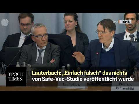 Lauterbach äußert sich zu SafeVac-App-Daten und COVID-Impfnebenwirkungen