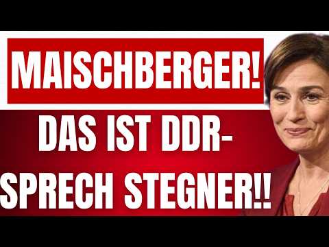 MAISCHBERGER: AfD-Mann BAUMANN zerlegt RALF STEGNER (SPD) auf allen EBENEN! – Das ist DDR-SPRECH!
