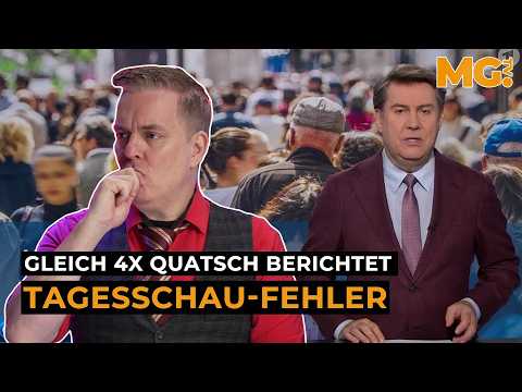 Meine Güte, TAGESSCHAU: Gleich vier Fehler innerhalb weniger Tage…