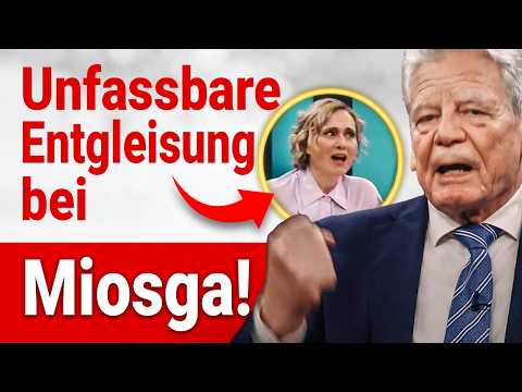 Miosga: Gauck zieht über Ostdeutsche her: Altdeutsch, kulturell isoliert, ohne Eigenverantwortung!
