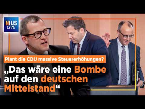 Nächster Merz-Wortbruch? CDU flirtet mit höheren Steuern für „Reiche“ | NIUS Live vom 16.03.2026 Nächster Merz-Wortbruch? CDU flirtet mit höheren Steuern für „Reiche“ | NIUS Live vom 16.03.2026