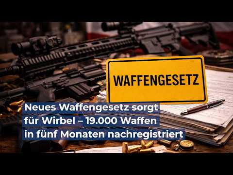 Neues Waffengesetz sorgt für Wirbel – 19.000 Waffen in fünf Monaten nachregistriert
