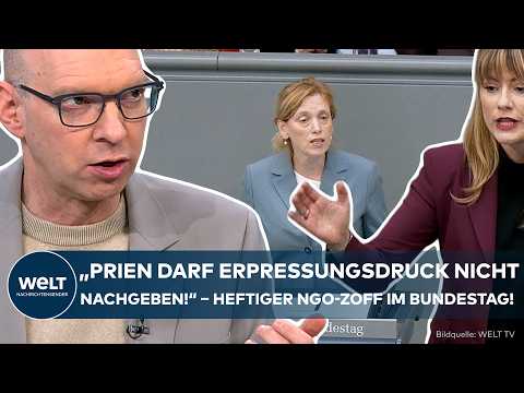 NGO-ZOFF IM BUNDESTAG: „Prien darf Erpressungsdruck nicht machgeben!“ Heftige Debatte um Fördergeld!