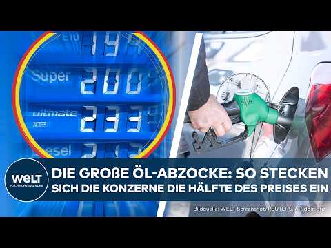 ÖL-PREISE IN DEUTSCHLAND: So stecken sich die Konzerne das Geld ein! Nachbarländer zahlen weniger