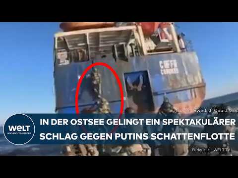 OSTSEE: Spektakulärer Schlag gegen die Schattenflotte von Putin! Schweden stoppt Russland-Frachter
