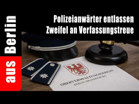 Polizeianwärter entlassen Zweifel an Verfassungstreue