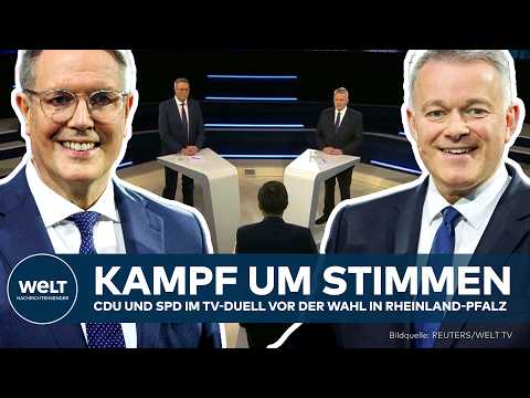 RHEINLAND-PFALZ: TV-Duell zwischen CDU und SPD – Sozialdemokraten könnten Landtag nach 35 verlieren