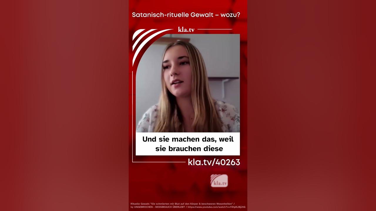 Rituelle Gewalt: Überlebende Mia berichtet