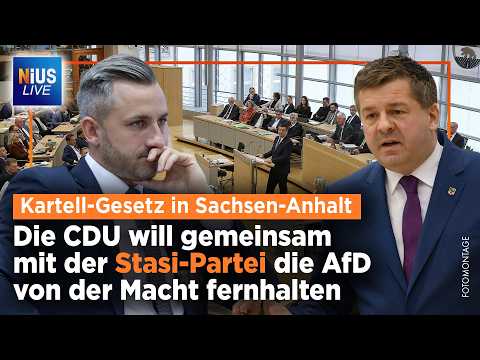 Sachsen-Anhalt: „Unsere-Demokratie“-Blockpartei gegen den Wählerwillen | NIUS Live vom 06.03.2026