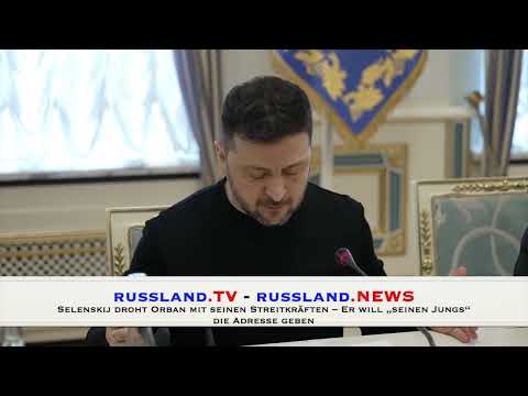 Selenskij droht Orban mit seinen Streitkräften – Er will „seinen Jungs“ die Adresse geben