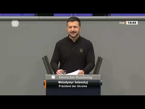 SELENSKYJ IM BUNDESTAG: UKRAINE will mehr Geld haben von Deutschland