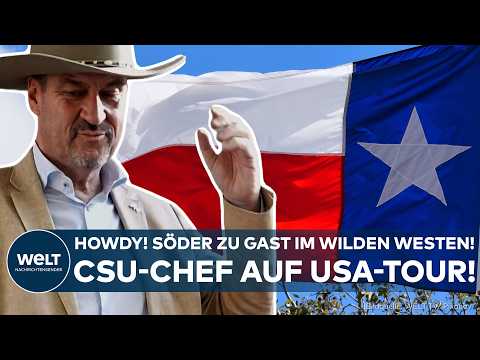 SÖDER AUF DER RANCH: Howdy! Bayerns Ministerpräsident auf USA-Reise – zu Gast im Wilden Westen!