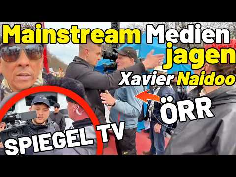 SPIEGEL TV & GEZ ÖRR Medien bedrängen Xavier Naidoo bei Demo in Berlin! Security muss eingreifen! SPIEGEL TV & GEZ ÖRR Medien bedrängen Xavier Naidoo bei Demo in Berlin! Security muss eingreifen!