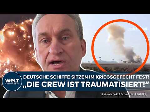 STRAßE VON HORMUS: Hamburger Containerschiff sitzt im Kriegsgefecht fest! Crew ist traumatisiert