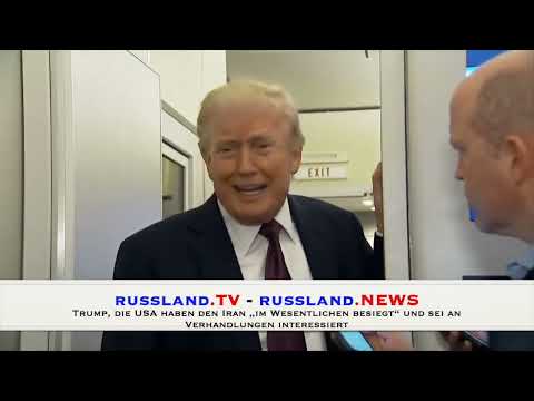 Trump, die USA haben den Iran „im Wesentlichen besiegt“ und sei an Verhandlungen interessiert Trump, die USA haben den Iran „im Wesentlichen besiegt“ und sei an Verhandlungen interessiert