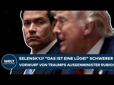 UKRAINE-KRIEG: „Das ist eine Lüge!“ Schwerer Vorwurf von US-Außenminister Rubio an Selenskyj!