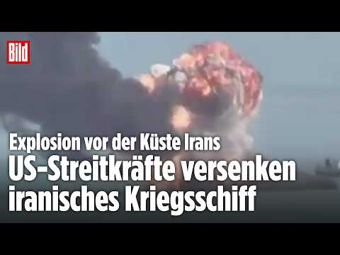US-ANGRIFF AN IRANS KÜSTE: Modernes Kriegsschiff der Revolutionsgarden versenkt