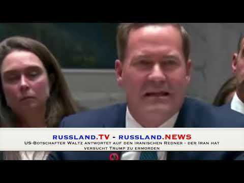 US-Botschafter Waltz antwortet auf den iranischen Redner –  der Iran hat versucht Trump zu ermorden