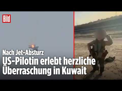 US-Jet-Pilotin über Kuwait abgeschossen: Herzliche Überraschung am Boden