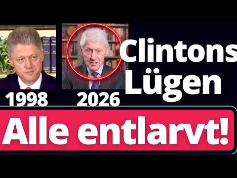 Wahnsinn: CLINTON redet sich um Kopf und Kragen zu EPSTEIN!