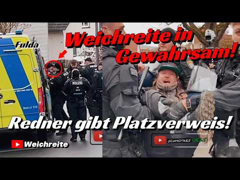 Weichreite in Gewahrsam! Polizei Hessen Fulda 28.3.26 Gründung AfD Jugend & Antifa Gegendemo Weichreite in Gewahrsam! Polizei Hessen Fulda 28.3.26 Gründung AfD Jugend & Antifa Gegendemo