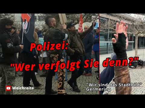 „Wer verfolgt Sie denn?“ Stadtbild und AfD Gegendemo Germering 1.3.26 „Wer verfolgt Sie denn?“ Stadtbild und AfD Gegendemo Germering 1.3.26