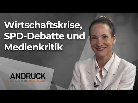 Wirtschaftskrise, SPD-Debatte und Medienkritik – Andruck der Pressetalk