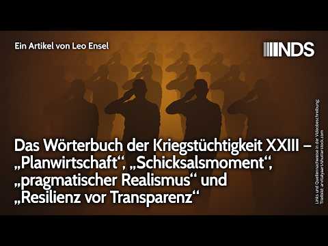 Wörterbuch der Kriegstüchtigkeit XXIII – Von „Planwirtschaft“ bis „Resilienz vor Transparenz“