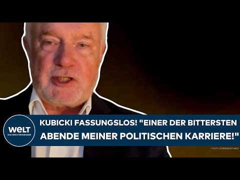 WOLFGANG KUBICKI: FDP-Mann fassungslos! „Einer der bittersten Abende meiner politischen Karriere!“