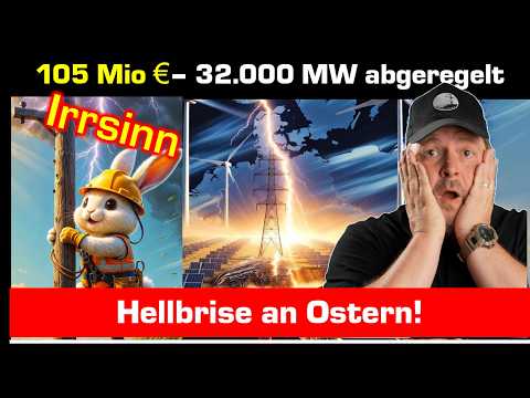 105 Mio € Hellbrise Ostersonntag – 32.000 MW abgeregelt – Irrsinn