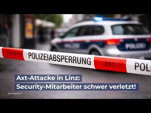 Axt-Attacke in Linz: Security-Mitarbeiter schwer verletzt!