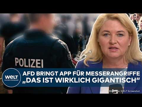 BERLIN: AfD bringt App für Messerangriffe! Zwei weitere Funktionen sollen noch zusätzlich kommen