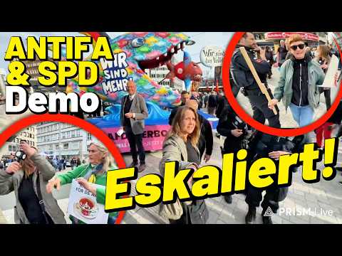 Bielefeld = RECHTSFREIER Raum für die ANTIFA? 😱 Bedrängt, belästigt, genötigt bei gegen rechts Demo