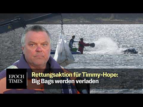 Big Bags werden verladen – Babbel: Damit Timmy-Hope „nicht in irgendwelche Ecken verschwindet“