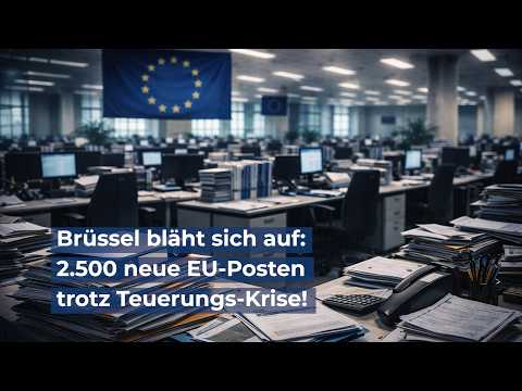 Brüssel bläht sich auf: 2.500 neue EU-Posten trotz Teuerungs-Krise!