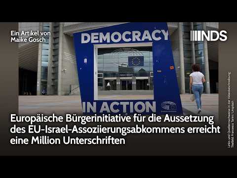 Bürgerinitiative für Aussetzung des EU-Israel-Assoziierungsabkommen: 1 Million Unterschriften