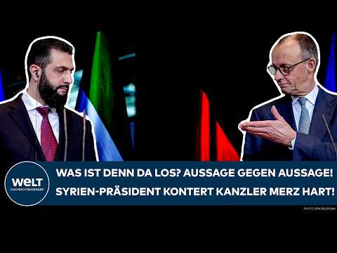 DEUTSCHLAND: Was ist denn da los? Aussage gegen Aussage! Syrien-Präsident kontert Kanzler Merz hart!