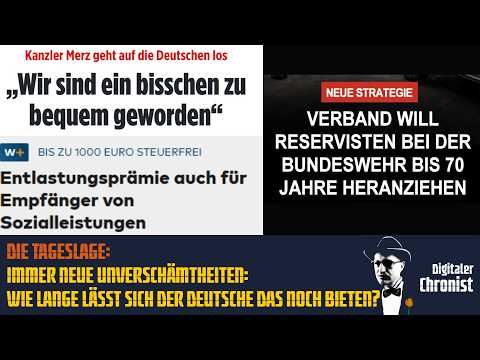 Die Tageslage: Immer neue Unverschämtheiten: Wie lange lässt sich der Deutsche das noch bieten?