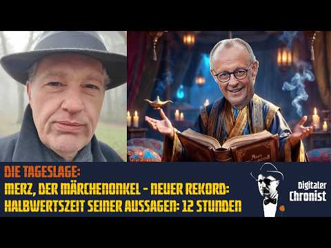 Die Tageslage: Merz, der Märchenonkel – Neuer Rekord: Halbwertszeit seiner Aussagen: 12 Stunden