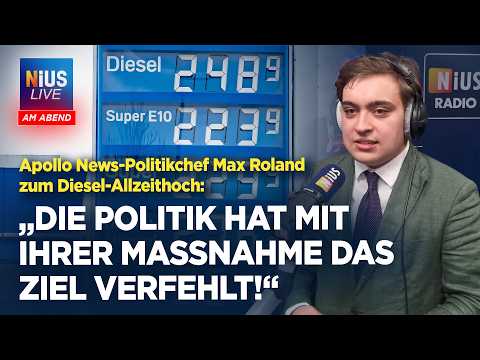 Diesel-Preis hat ein Allzeit-Hoch erreicht | NIUS Live am Abend vom 02.04.2026