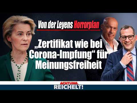 EU-Horrorplan! Meinungsfreiheit nur noch mit Zertifikat wie bei Corona!