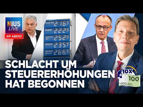 🎙️ Regierung senkt Steuern auf Benzin und Diesel um 17 Prozent | NIUS Live am Abend vom 13.04.2026