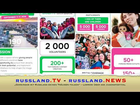 „Gemeinsam mit Russland deinen Träumen folgen“ – Lawrow über das Jugendfestival